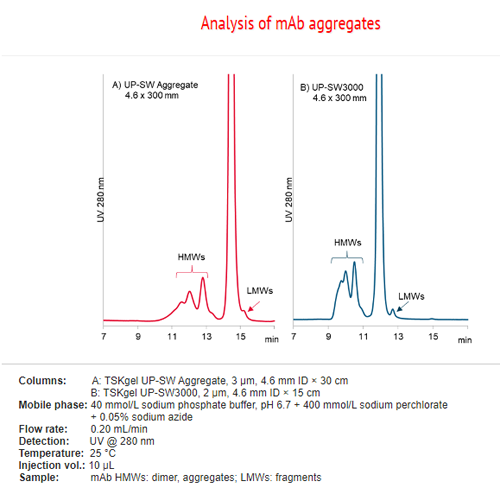 Analysis of mAb aggregates